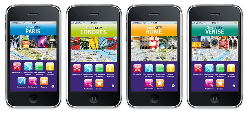 Guides de voyages iPhone SmartCity – concours et tirage au sort